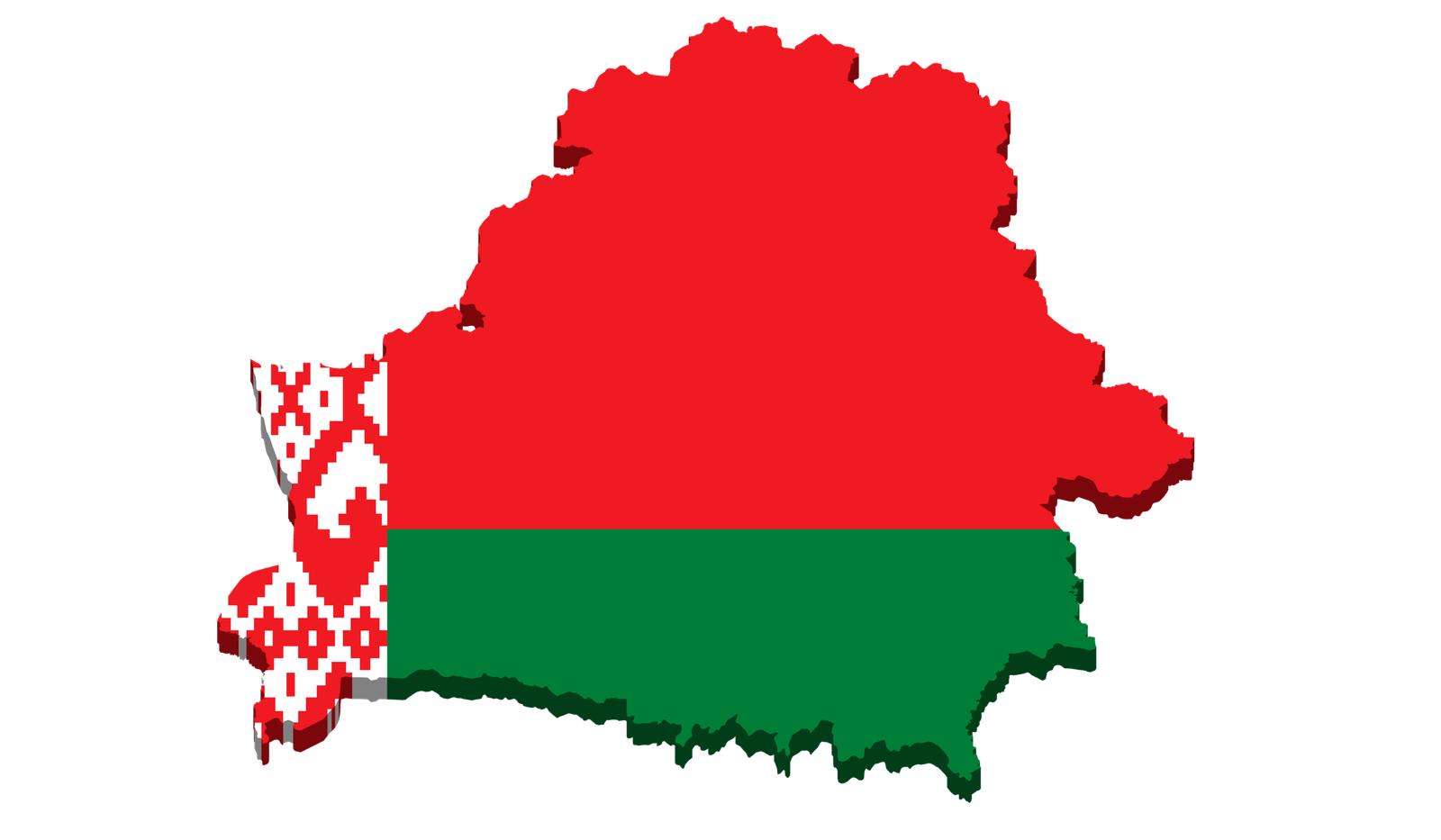 Belarus flag map