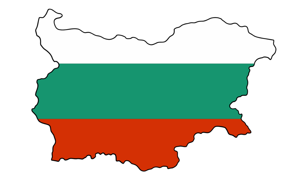 Bulgaria flag map