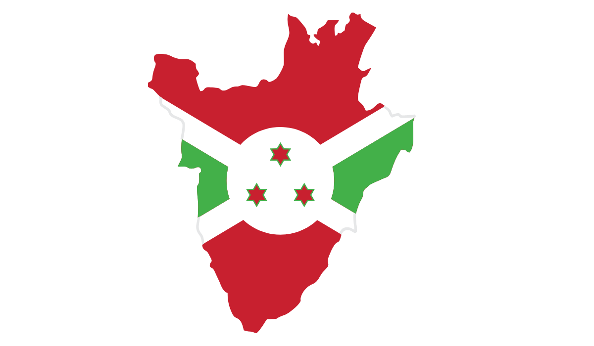 Burundi flag map