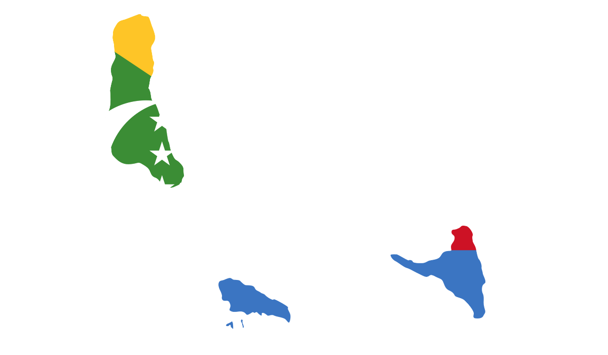 Comoros flag map