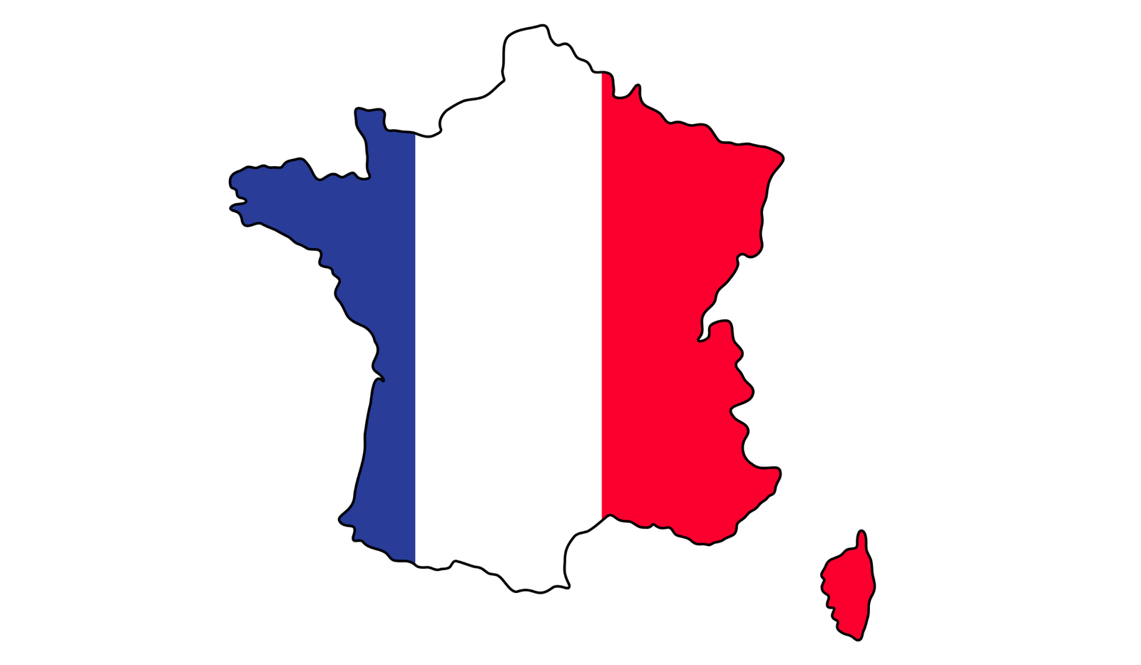 France flag map