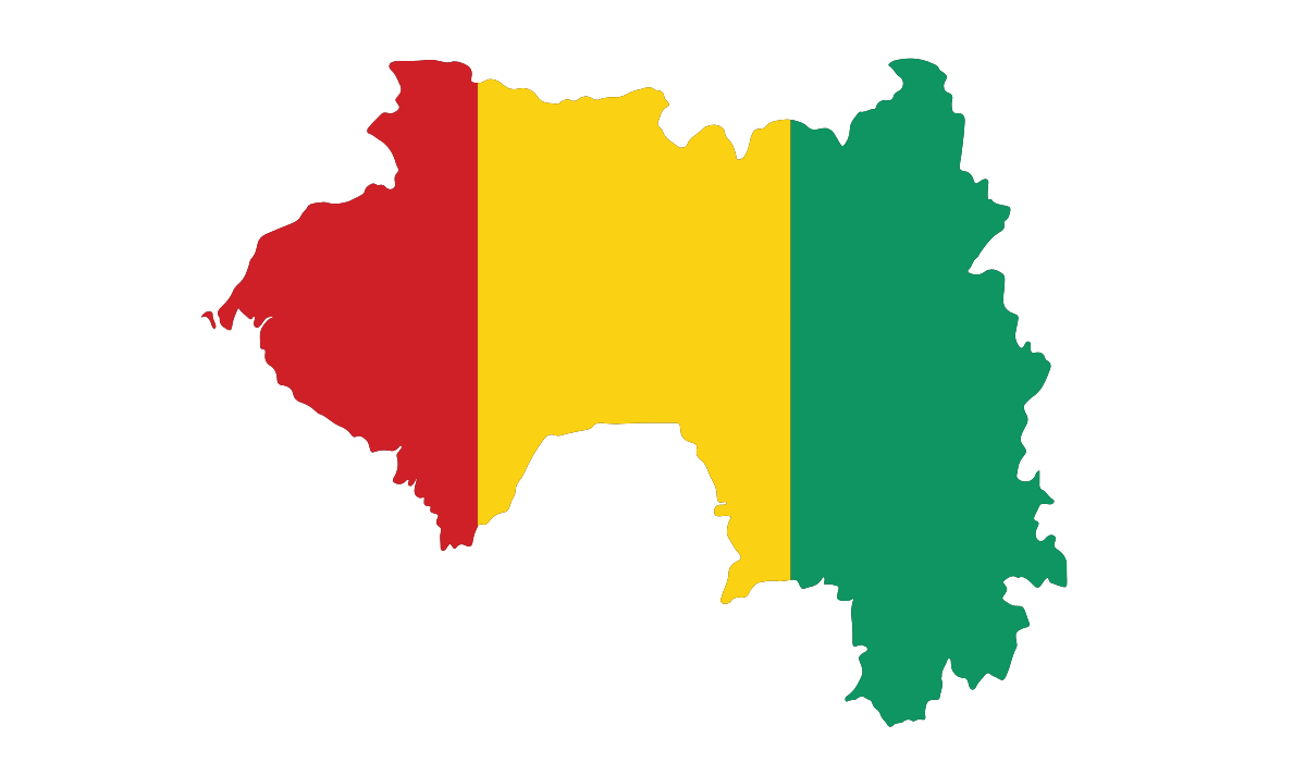 Guinea flag map