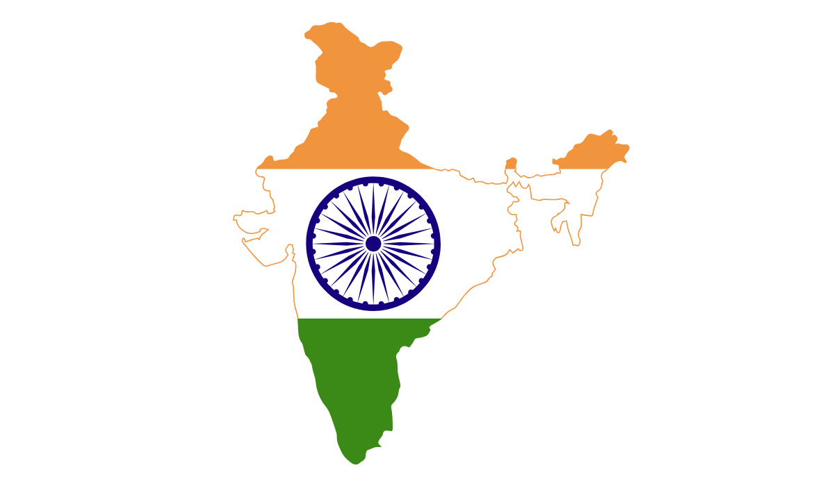 India flag map