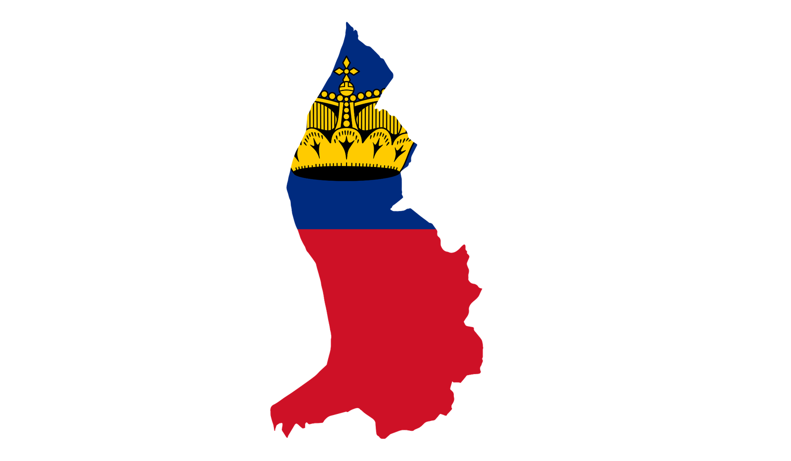 Liechtenstein flag map