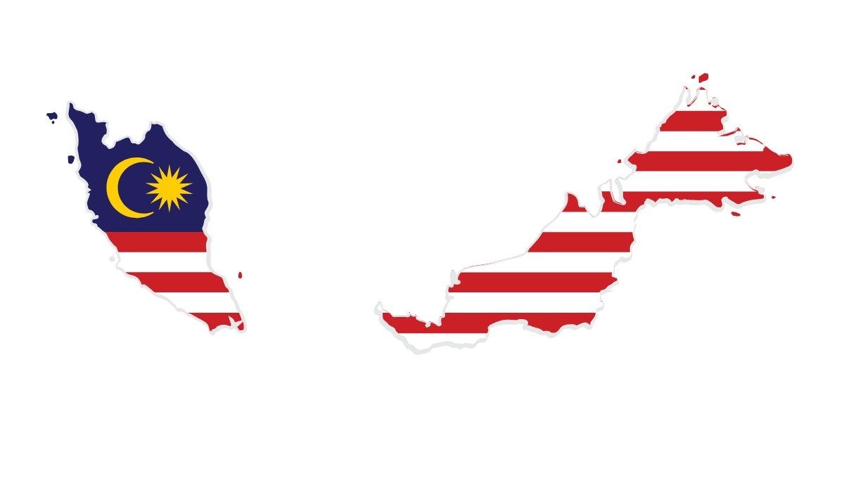 Malaysia flag map