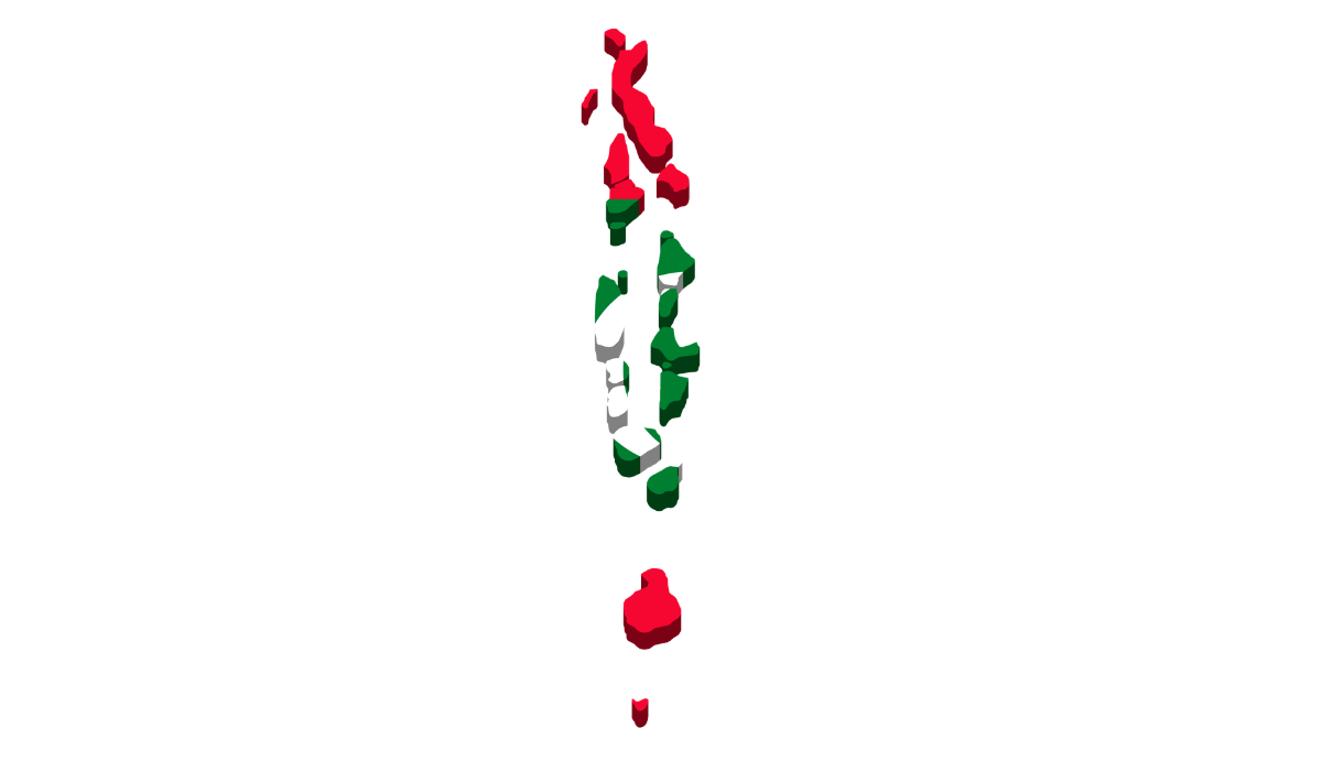 Maldives flag map