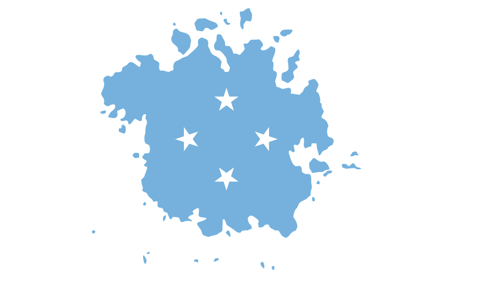 Micronesia flag map