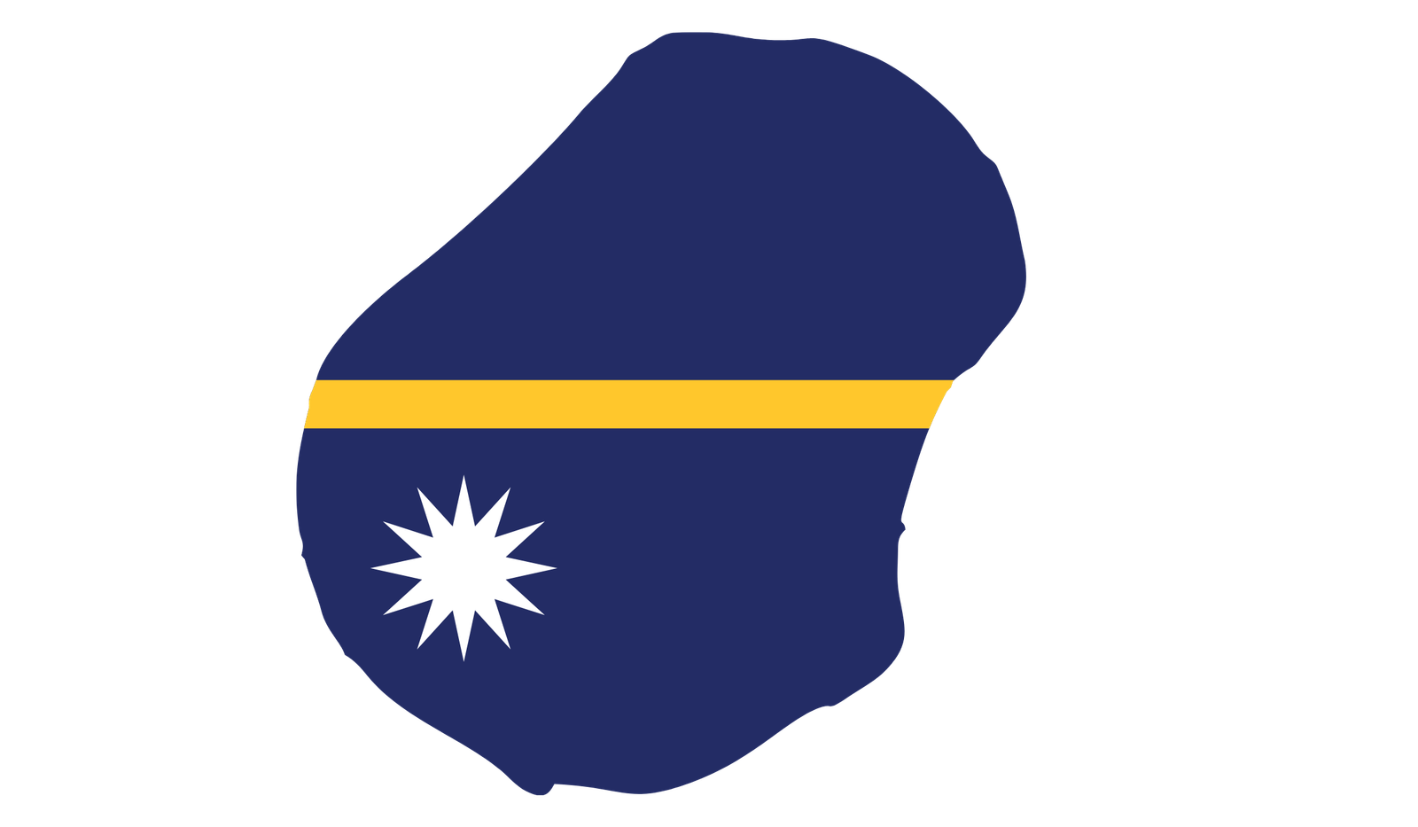 Nauru flag map