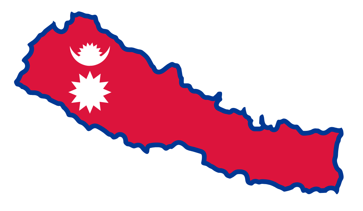 Nepal flag map