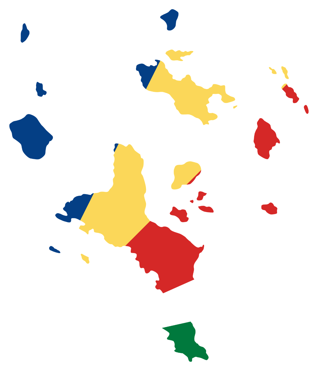 Seychelles flag map