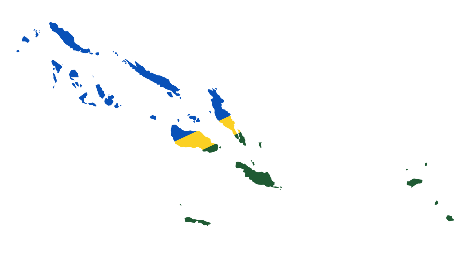 Solomon Islands flag map