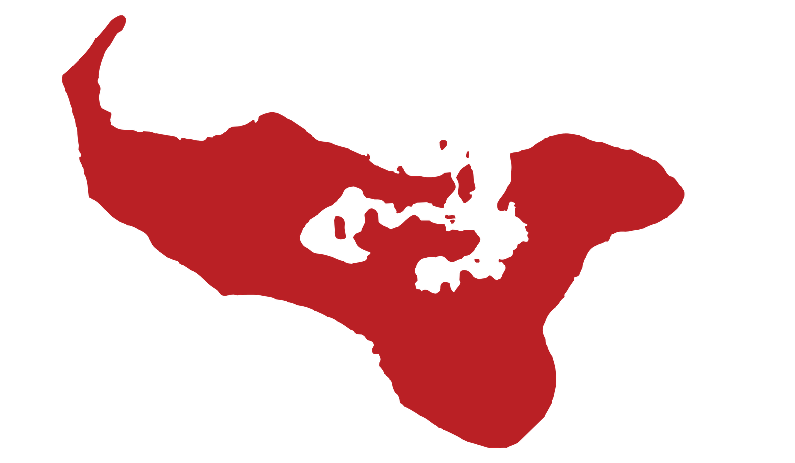 Tonga flag map