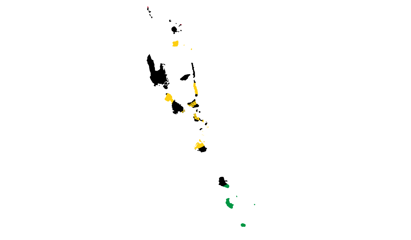 Vanuatu flag map