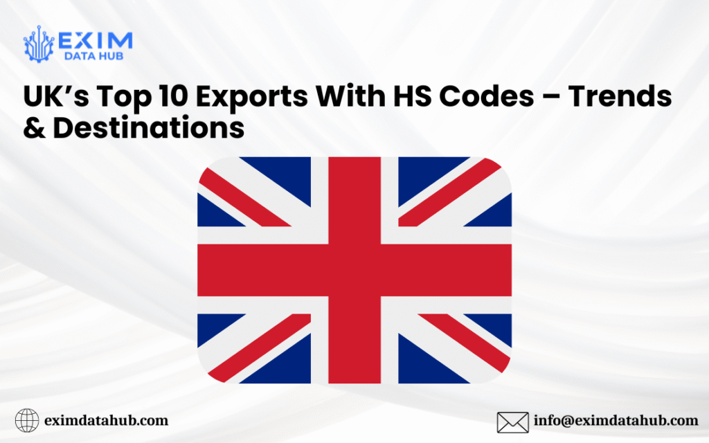 UK’s Top 10 Exports With HS Codes – Trends & Destinations !